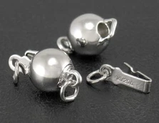 Žalvarinis užsegimas - dėžutė 13x8 mm 2 vnt.