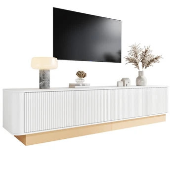 TV spintelė, MDF, 200x40x47,5 cm, 4 durys, 2 vnt