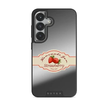 Grandma's Jam - Samsung Galaxy S25 Case, Elite Mirror Dark (Magnetic) / Silver