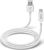 USB kabelis SBS Mobile USB-C 1 m baltas (TECABLPOLOTYPECW) kaina