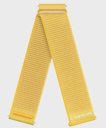 COROS APEX 4 24 mm nailoninis dirželis - geltonas