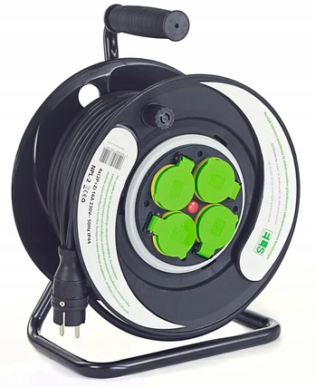 Būgninis prailgintuvas 20m, 4 x 230v, Ip44