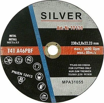 Silvertools metalo pjovimo diskas 230x2.0x22,2 mm