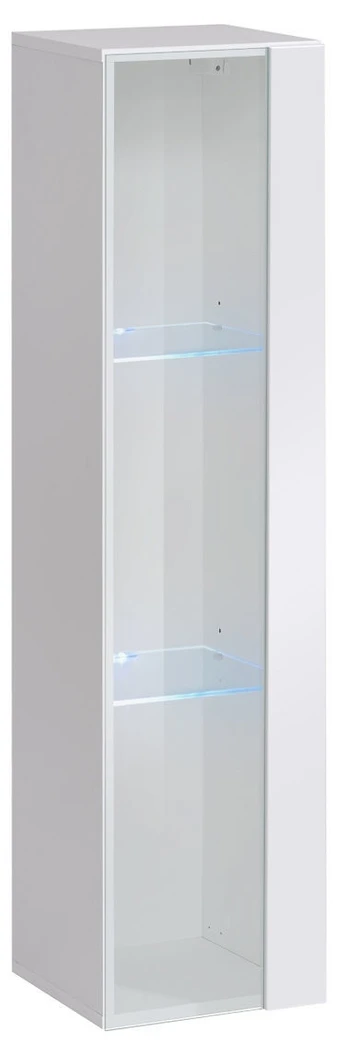 Vitrina ASM Switch WW 2, balta, 30 cm x 30 cm x 120 cm