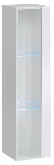 Vitrina ASM Switch WW 2, balta, 30 cm x 30 cm x 120 cm kaina