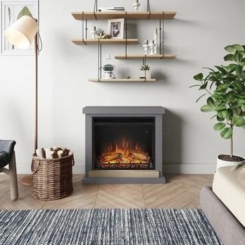 TAGU HAGEN SOLID GREY 23" pastatomas elektrinis židinys su apdaila