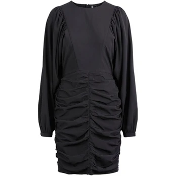 Midi suknelė moterims, Juoda, PCOLA LS DRESS D2D