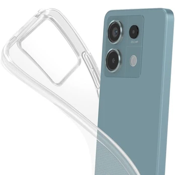 Silikoninė minkšta apsauga - MAYAXESS - Xiaomi Redmi Note 13 Pro 5G - Permatoma - Lengvas dizainas - Padidinta apsauga