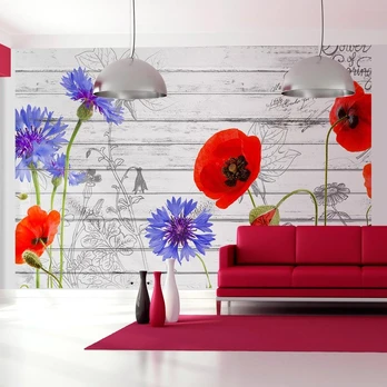 Artgeist Fototapetas - Wildflowers 150x105