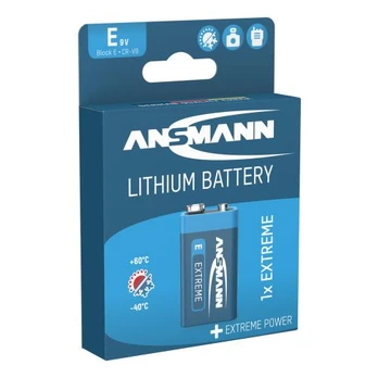 Ansmann Bateria 9V Block 1 vnt.