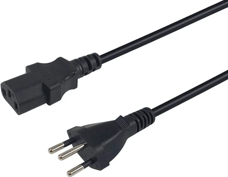 Equip Stromkabel C13 ->T12 Bu/St juodas 1.80m PVC