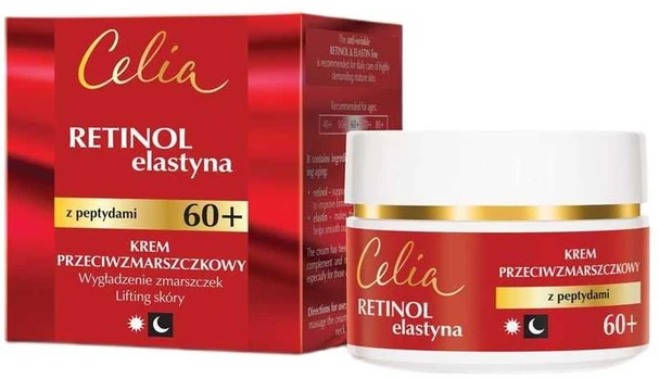 Celia Retinol Elastyna kremas nuo raukšlių 60+ 50ml
