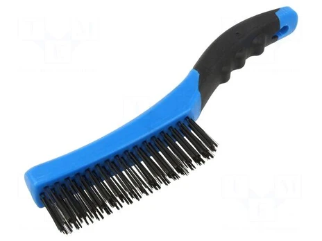 Steel wire brush, 4 x 16