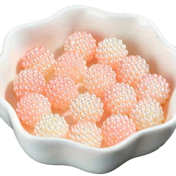 Dervos karoliukai, Colorful white light pink