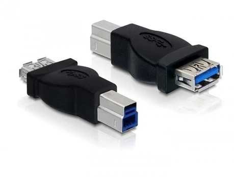 USB adapteris Delock USB adapteris - USB- B Juodas (65179)