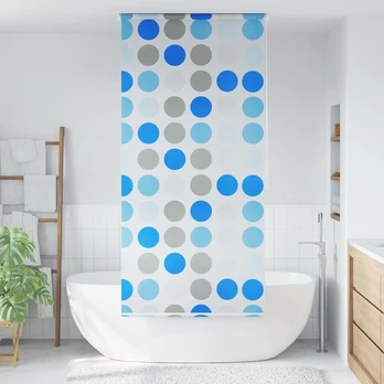 Dušo roletas, 100x240 cm, apskritimų raštas