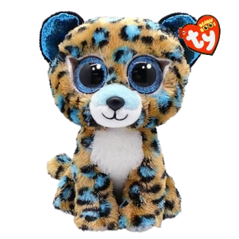 Pliušinis žaislas TY COBALT, mėlynas leopardas