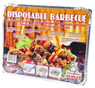 Vienkartine kepsninė BBQ su briketais