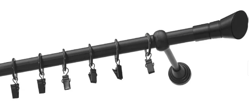 Karnizas Olimp Cosmo, 180 cm, Ø 19 mm, juoda