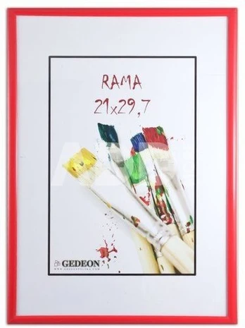 Rėmelis GED 21x30 plast EASY Red | 18mm
