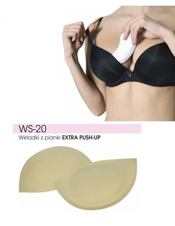 Įdėklai liemenėlėms push-up Julimex WS-20 Extra