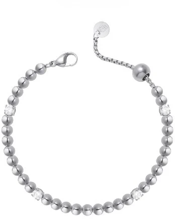 Liu Jo Beaded steel bracelet with crystals LJ2986