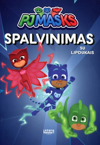 PJ Masks. Spalvinimas su lipdukais