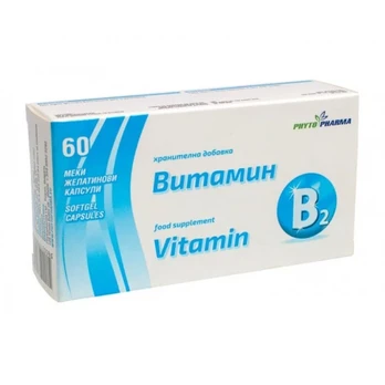 PhytoPharma vitaminas B2, 60 kapsulių
