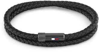 Tommy Hilfiger Elegant juodas leather bracelet 2790262S