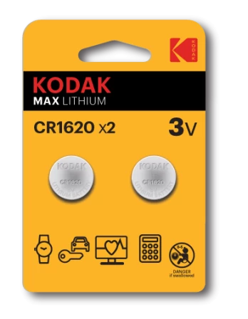 Kodak Lithium CR1620 / 3V Batteries (2pcs)