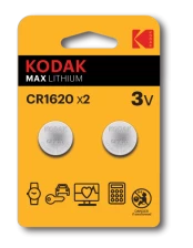 Kodak Lithium CR1620 / 3V Batteries (2pcs) kaina