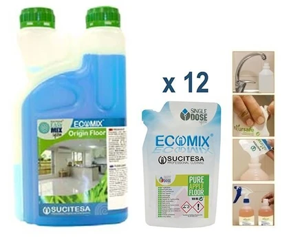 Ecomix Floor Origin Kvapnus grindų ploviklis, 12 vnt