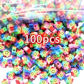 Karoliukų rinkinys, NO.2 Sunflower face mix-100pcs