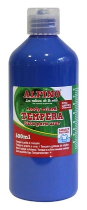 Dažai guašas Alpino Tempera, 500 ml, mėlyna