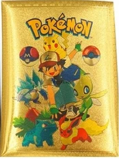 Auksinės Pokemon kortos (10 vnt.)