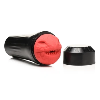 XR Brands Dragon Snatch Intimate Machine Raudona Textured Sleeve