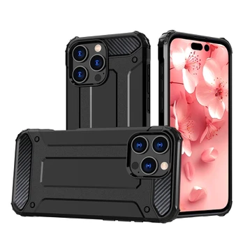 Dėklas Hurtel Hybrid Armor iPhone 16 Pro Max Case - Juodas