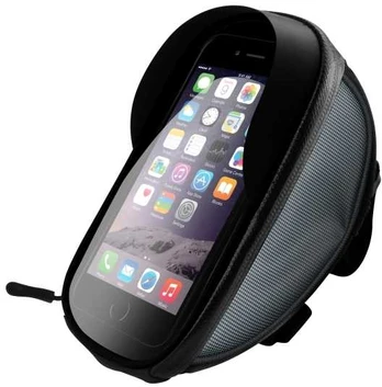 Sinox smartphone taske til cykel og MC. Sort