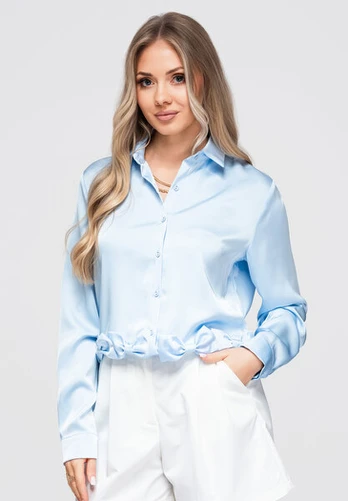 Marškiniai moterims Ombre OW-SH-E0059, mėlyni