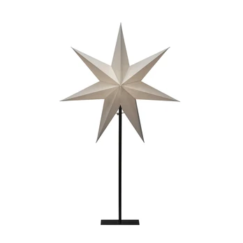 Dekoratyvinė popierinė žvaigždė, 7 taškai, balta Aukštis 80 cm