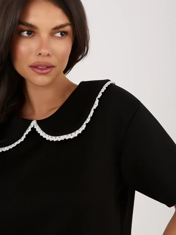 Italy Moda Bluzka-MI-BZ-3406.90-juoda