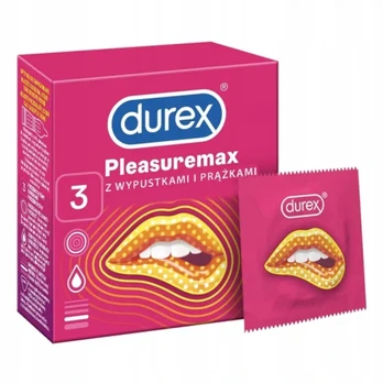 Prezervatyvai DUREX PLEASUREMAX, 3 vnt.
