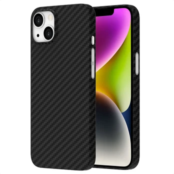 Accezz MagSafe Kevlar® dėklas iPhone 14 – juodas