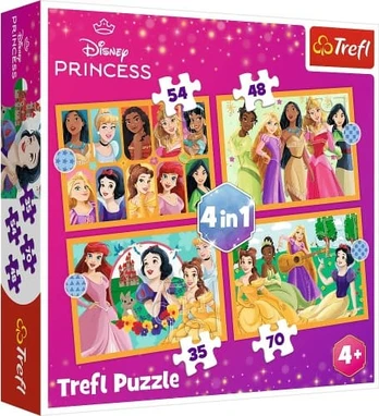 Puzzle 4in1 Disney Princess