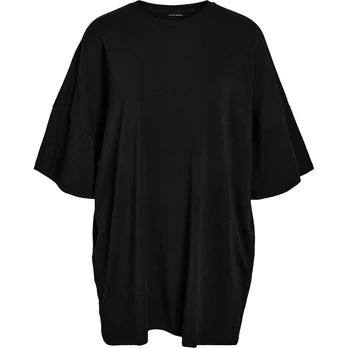 Marškinėliai moterims, Juoda, Mocca boxy tee