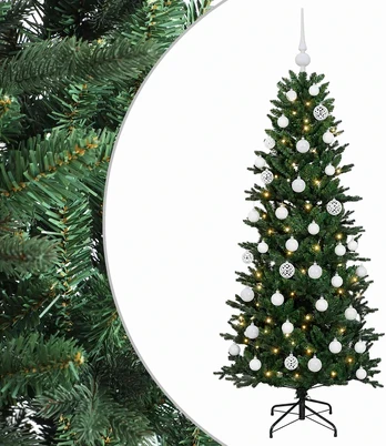 Dirbtinė kalėdinė eglutė su rutuliuku 120 cm 150 LED