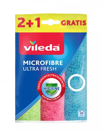 Rankšluostis Mikropluošto šluostės Vileda Ultra Fresh 2+1vnt