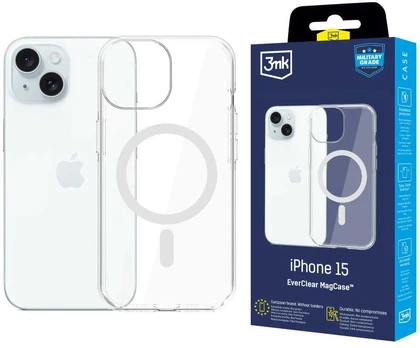 Dėklas 3MK EverClear MagCase do Apple iPhone 15