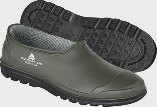 PVC working clogs Garden OB SRA, khaki/black 37, Delta Plus