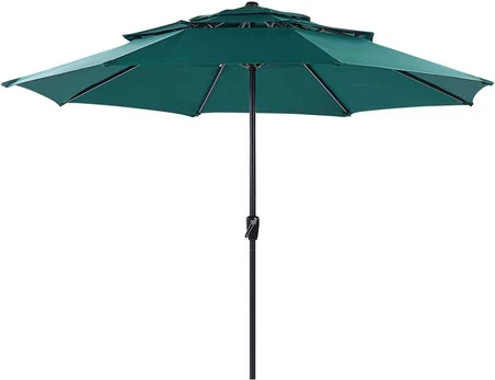Beliani Lumarko Parasol sodo ⌀ 285 cm žalias BIBIONE!